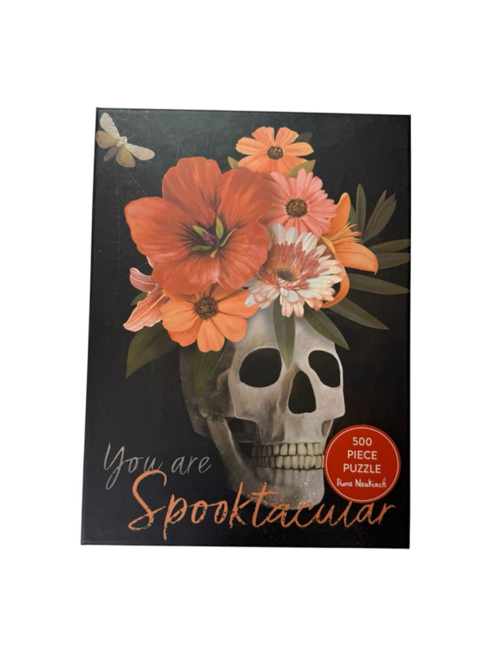 You Are Spooktacular 500 Piece Puzzle Floral Skull Diane Neukirch 18x24 NEW